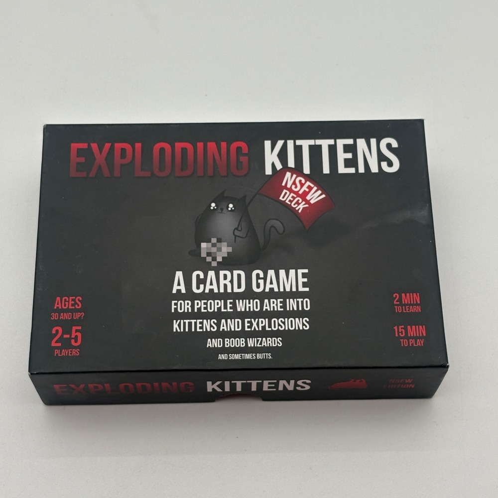 Exploding Kittens NSFW Deck Adult Card Game 2-5 Players 2015 Edition Humor‎
